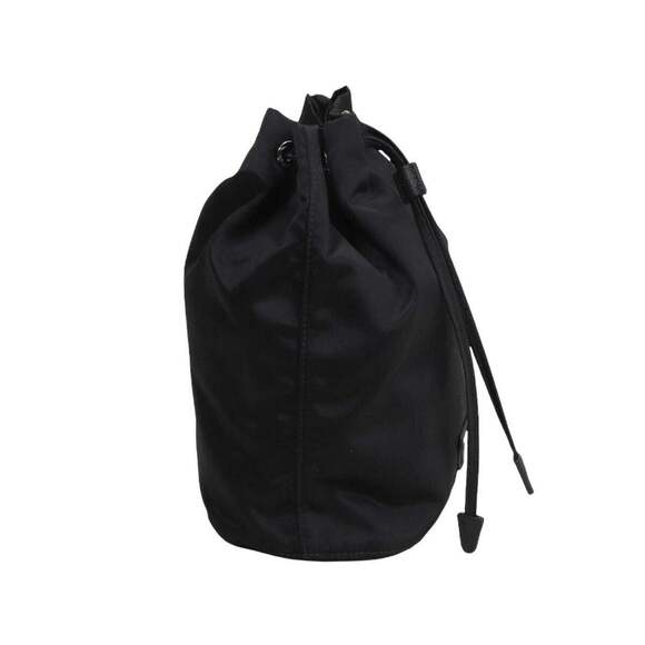 Prada Black Tessuto Nylon Triangle Logo Drawstring Bucket - Picture 5 of 10